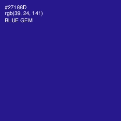 #27188D - Blue Gem Color Image