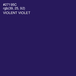 #27195C - Violent Violet Color Image