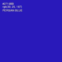 #2719BB - Persian Blue Color Image