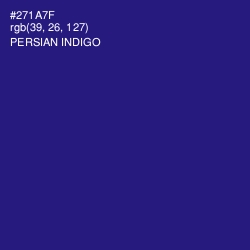 #271A7F - Persian Indigo Color Image