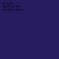 #271C5F - Violent Violet Color Image