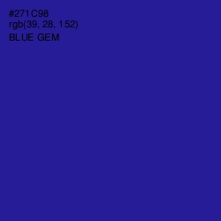 #271C98 - Blue Gem Color Image