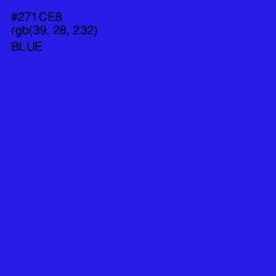 #271CE8 - Blue Color Image