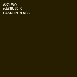 #271E00 - Cannon Black Color Image