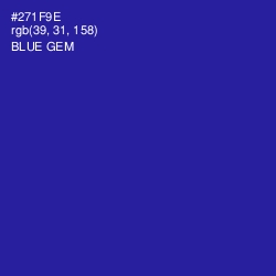 #271F9E - Blue Gem Color Image