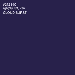 #27214C - Cloud Burst Color Image