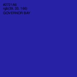 #2721A6 - Governor Bay Color Image