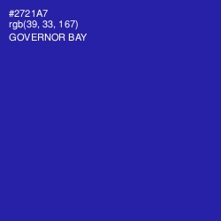 #2721A7 - Governor Bay Color Image