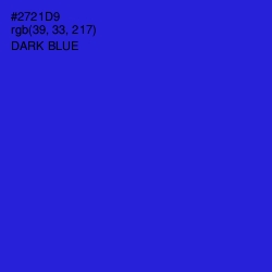 #2721D9 - Dark Blue Color Image