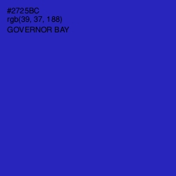 #2725BC - Governor Bay Color Image