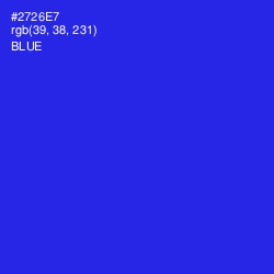 #2726E7 - Blue Color Image