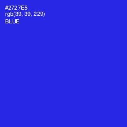 #2727E5 - Blue Color Image