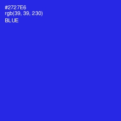 #2727E6 - Blue Color Image