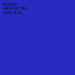 #272BC4 - Dark Blue Color Image