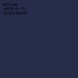 #272C4B - Cloud Burst Color Image