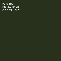 #27311C - Green Kelp Color Image