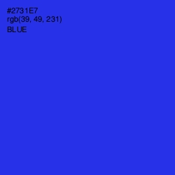 #2731E7 - Blue Color Image