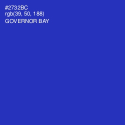 #2732BC - Governor Bay Color Image