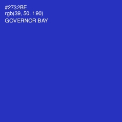 #2732BE - Governor Bay Color Image