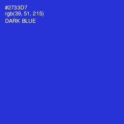 #2733D7 - Dark Blue Color Image