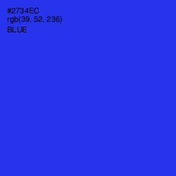 #2734EC - Blue Color Image