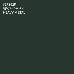#27362F - Heavy Metal Color Image