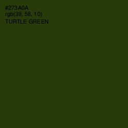 #273A0A - Turtle Green Color Image