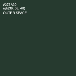 #273A30 - Outer Space Color Image