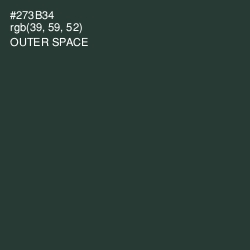 #273B34 - Outer Space Color Image