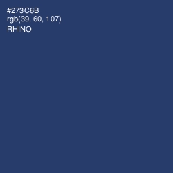 #273C6B - Rhino Color Image