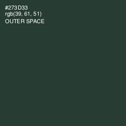 #273D33 - Outer Space Color Image