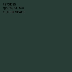 #273D35 - Outer Space Color Image