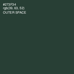 #273F34 - Outer Space Color Image