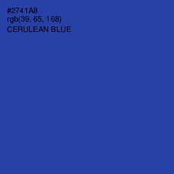 #2741A8 - Cerulean Blue Color Image