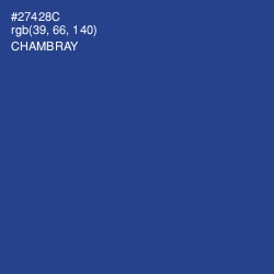 #27428C - Chambray Color Image