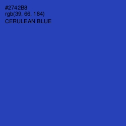 #2742B8 - Cerulean Blue Color Image