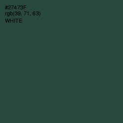 #27473F - Lunar Green Color Image