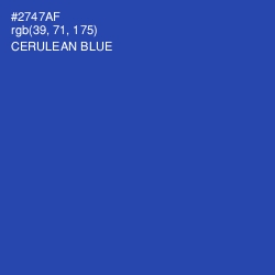 #2747AF - Cerulean Blue Color Image