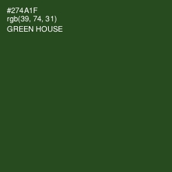 #274A1F - Green House Color Image