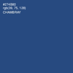 #274B80 - Chambray Color Image