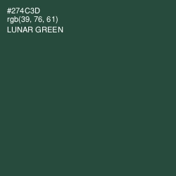 #274C3D - Lunar Green Color Image