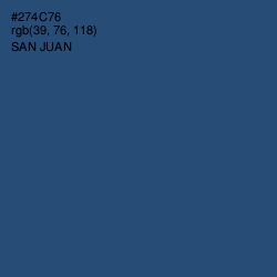 #274C76 - San Juan Color Image