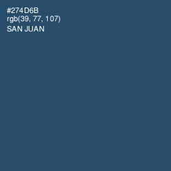 #274D6B - San Juan Color Image