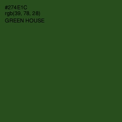 #274E1C - Green House Color Image