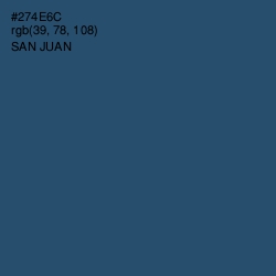 #274E6C - San Juan Color Image