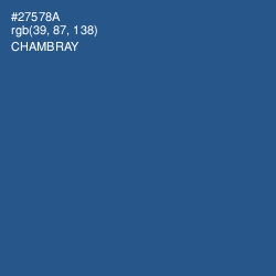 #27578A - Chambray Color Image