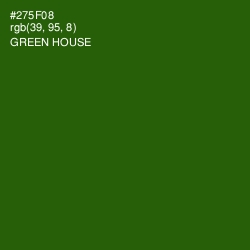 #275F08 - Green House Color Image