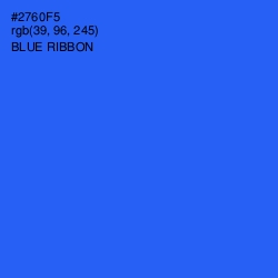 #2760F5 - Blue Ribbon Color Image
