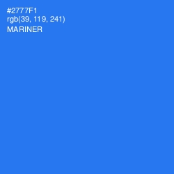 #2777F1 - Mariner Color Image