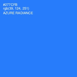 #277CFB - Azure Radiance Color Image